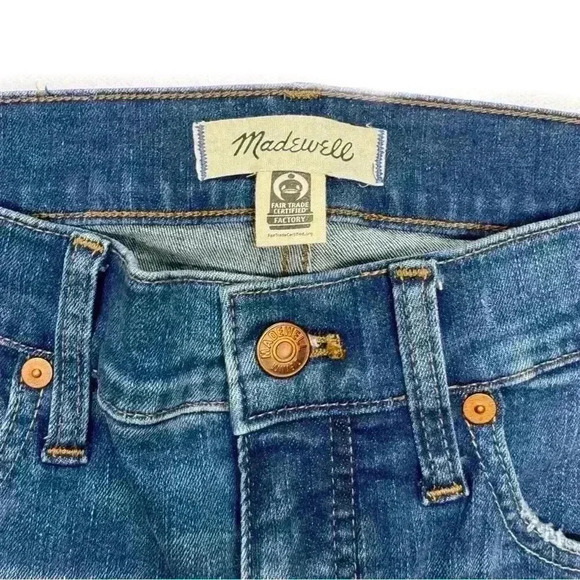 {Madewell} 9' Mid-Rise Skinny in Pendale Wash Slim Stretch Denim Jeans - Picture 5 of 8